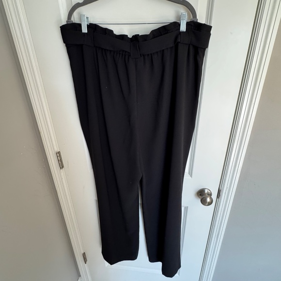 Express High Waist Palazzo Black Tie Waist Pants - XL - Picture 6 of 9